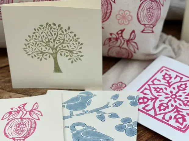 Traditional Indian Block Printing at Leonardslee Lakes & Gardens, Lower ...